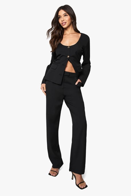Cigarette Leg Tailored Trousers - Image 3