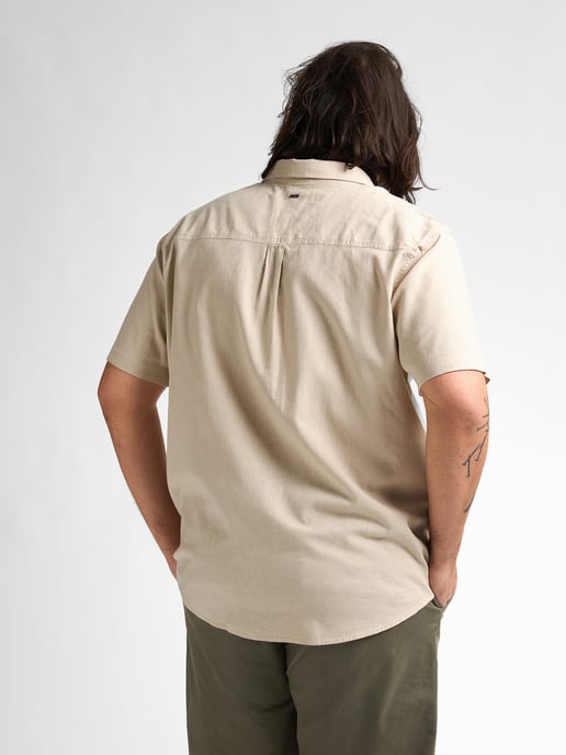 Petrol Industries - Heren Plus size effen linnen overhemd Mahiway - Bruin - Image 4