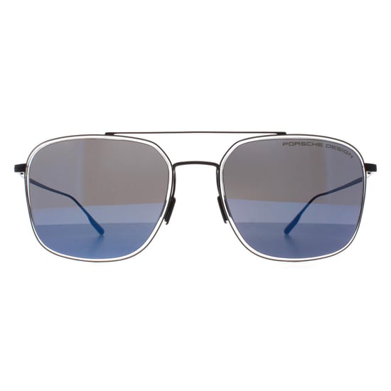 Porsche Design Aviator Unisex Zwart Blauw Spiegel P8940 - Image 1