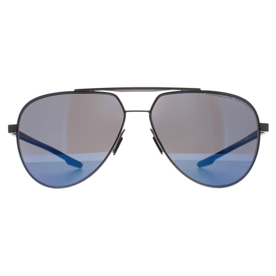 Porsche Design Aviator Unisex Dark Grey Blue Mirror P8935 - Image 1