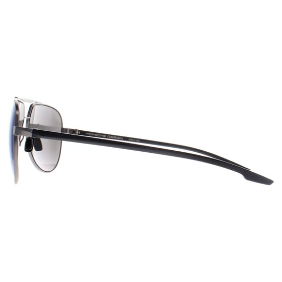 Porsche Design Aviator Unisex Dark Grey Blue Mirror P8935 - Image 3