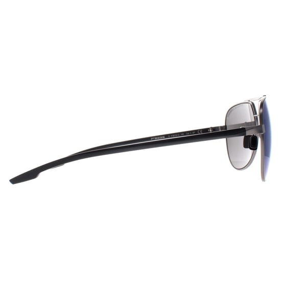 Porsche Design Aviator Unisex Dark Grey Blue Mirror P8935 - Image 4