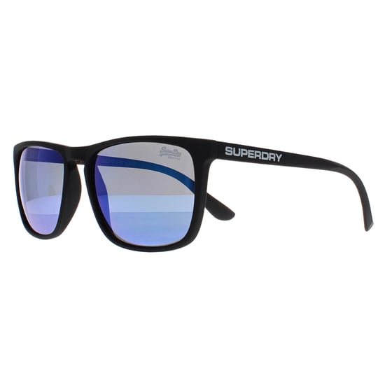 Superdry Rectangle Mens Rubberised Black and Blue Violet Blue Mirror Shockwave - Image 2