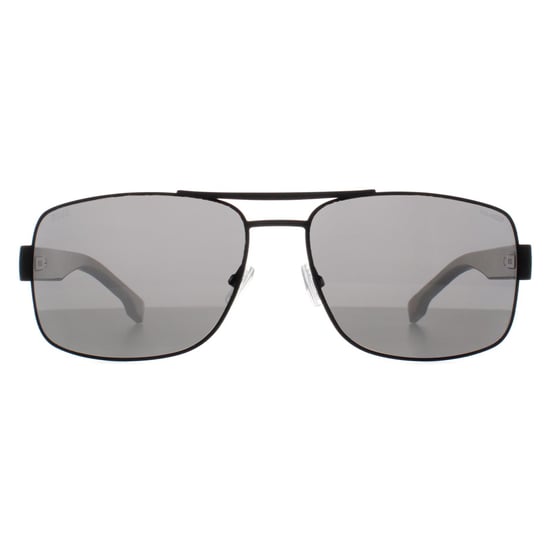 Hugo Boss Rectangle Mens Matte Black Grey Polarized BOSS 1761/S - Image 1