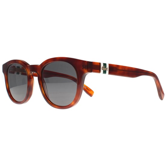 Lacoste Round Mens Blonde Havana Smoke Grey L6006S - Image 2