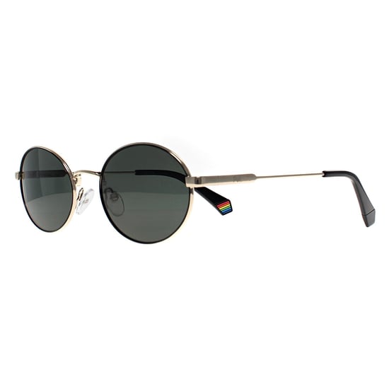 Polaroid Oval Womens Black Gold Green Polarized PLD 6228/S/X - Image 2