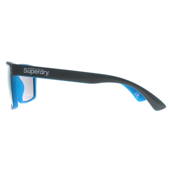 Superdry Square Mens Matte Grey Fluro Blue Blue Mirror Kobe - Image 3