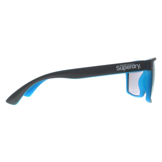Superdry Square Mens Matte Grey Fluro Blue Blue Mirror Kobe - Image 4