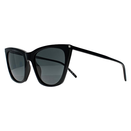Saint Laurent Cat Eye Womens Shiny Black Grey SL 214 Kate Thin - Image 2