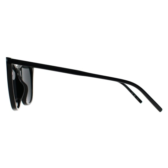 Saint Laurent Cat Eye Womens Shiny Black Grey SL 214 Kate Thin - Image 3