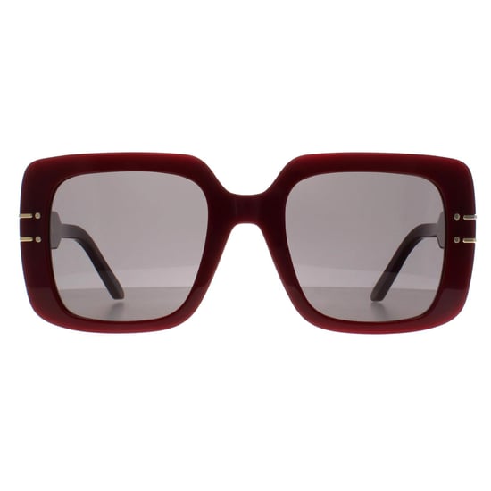 Dior Square Womens Bordeaux Grey Mirror DiorSignature S11I - Image 1