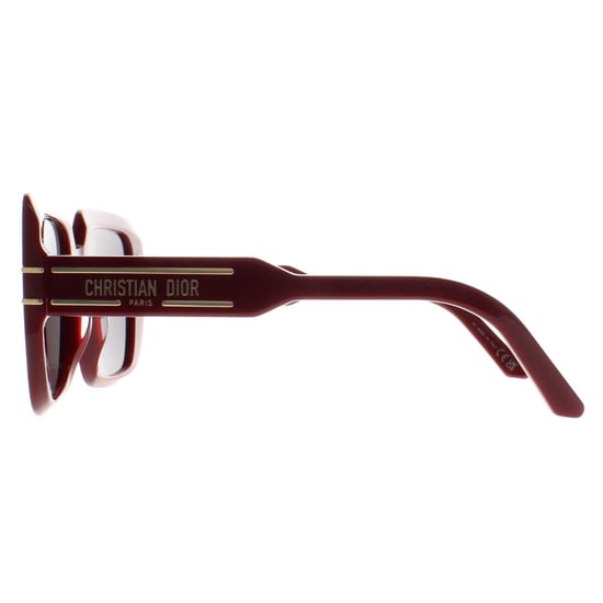 Dior Square Womens Bordeaux Grey Mirror DiorSignature S11I - Image 3