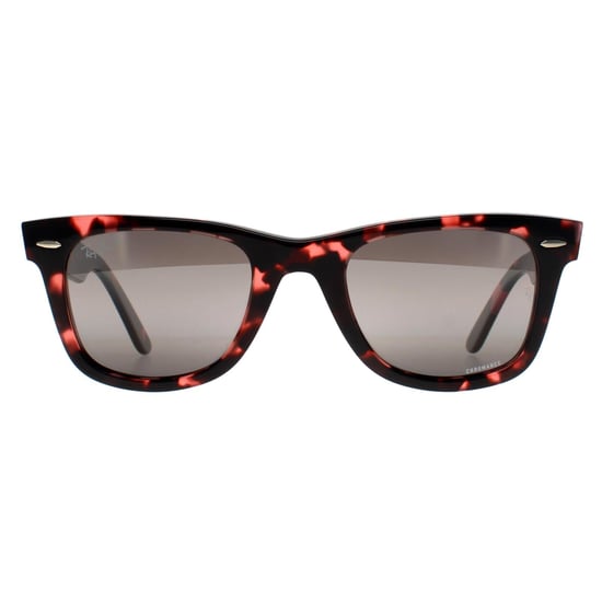 Ray-Ban Rectangle Unisex Transparent Pink Havana Silver Chromance Wayfarer 2140 - Image 1