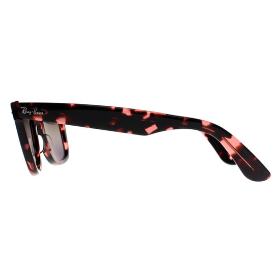 Ray-Ban Rectangle Unisex Transparent Pink Havana Silver Chromance Wayfarer 2140 - Image 3
