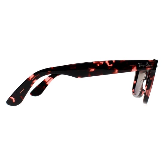 Ray-Ban Rectangle Unisex Transparent Pink Havana Silver Chromance Wayfarer 2140 - Image 4