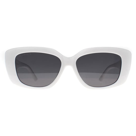 Montana Rectangle Womens White Smoke Grey Polarized MP56 - Image 1