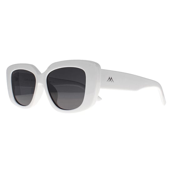 Montana Rectangle Womens White Smoke Grey Polarized MP56 - Image 2