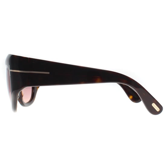 Tom Ford Cat Eye Womens Dark Havana Bordeaux Gradient Brianna FT1065 - Image 3