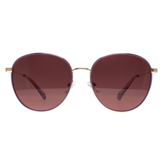 Polaroid Round Unisex Gold Violet Violet Polarized PLD 6215/S/X - Image 1