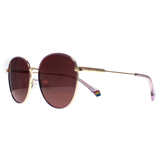 Polaroid Round Unisex Gold Violet Violet Polarized PLD 6215/S/X - Image 2
