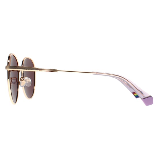 Polaroid Round Unisex Gold Violet Violet Polarized PLD 6215/S/X - Image 3