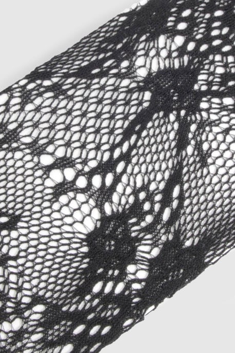 Lace Detail Fishnet Tights - Image 3