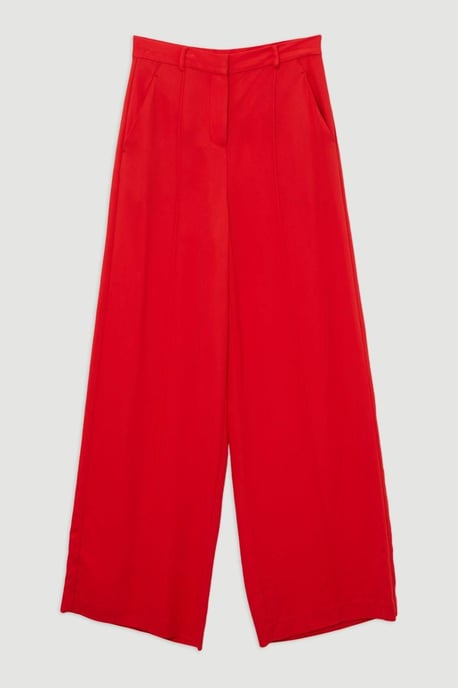 Premium Woven Viscose Crepe Wide Leg Trouser - Image 4