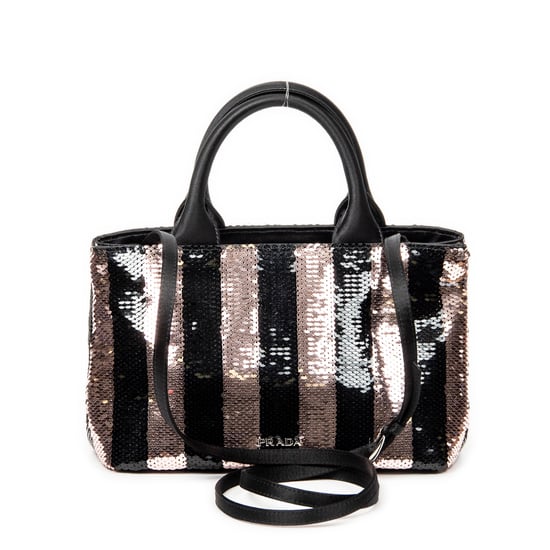 Mini Sequin Canapa Tote Shoulder Bag - Image 5