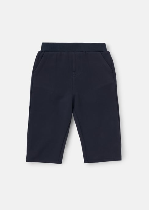 Luca Navy Textured Trousers - Image 1