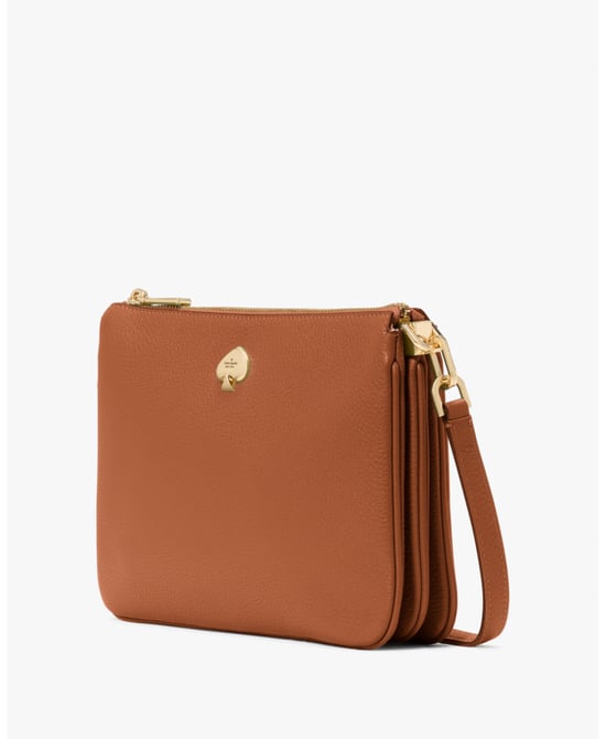 Kayla Pebbled Leather Small Triple Compartment Crossbody - Image 2