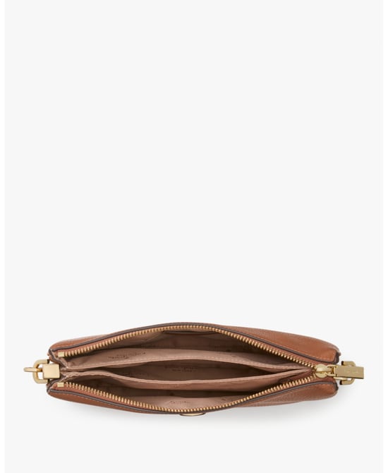 Kayla Pebbled Leather Small Triple Compartment Crossbody - Image 3