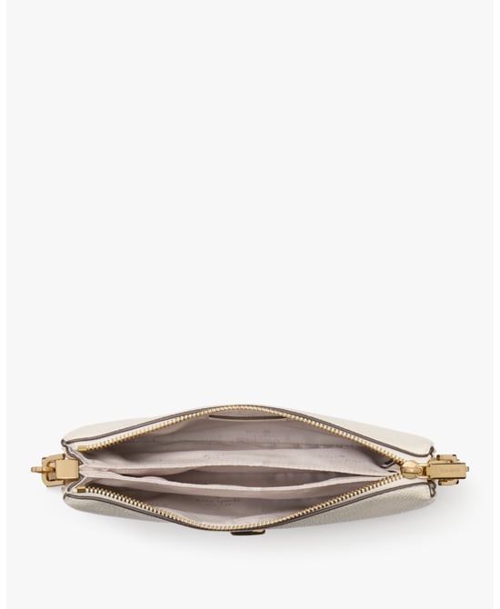 Kayla Pebbled Leather Small Triple Compartment Crossbody - Image 4