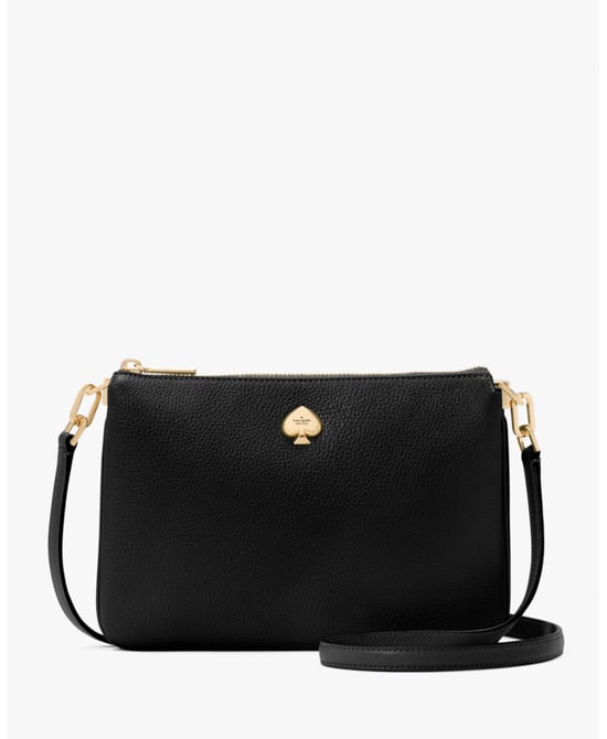 Kayla Pebbled Leather Small Triple Compartment Crossbody - Image 1