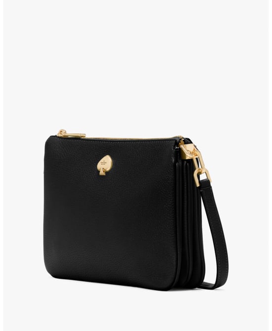 Kayla Pebbled Leather Small Triple Compartment Crossbody - Image 2