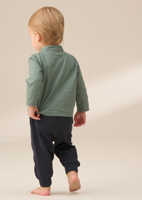 Hartley Green Woven Shirt Bodice with Trouser Set - Image 3