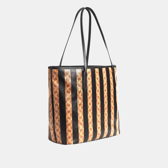 Large City Tote in Stripe Signature Canvas - Image 2
