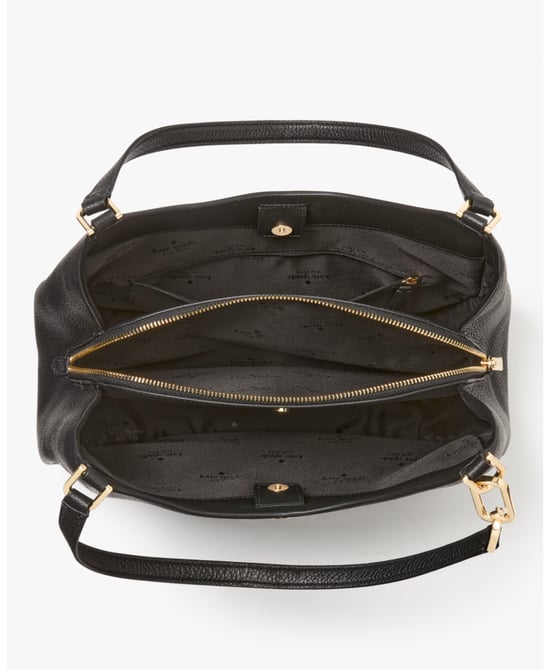 Kayla Pebbled Leather Large Triple Compartment Shoulder Bag - Image 3