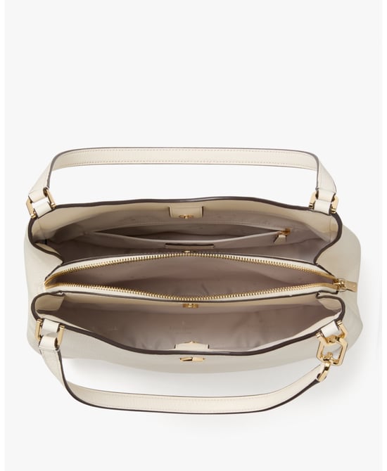 Kayla Pebbled Leather Large Triple Compartment Shoulder Bag - Image 4