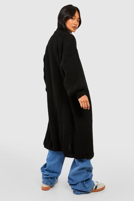 Oversized Balloon Sleeve Cardigan - Image 2