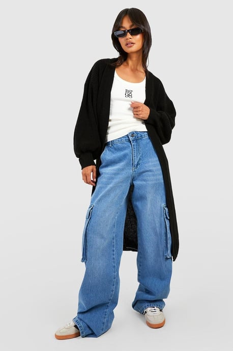 Oversized Balloon Sleeve Cardigan - Image 3