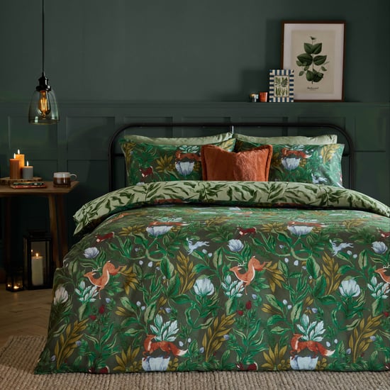 Furn Into The Woods Printed Reversible Duvet Cover Set - Image 1