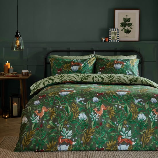 Furn Into The Woods Printed Reversible Duvet Cover Set - Image 4