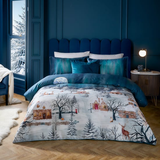 Paoletti Starlight 100% Cotton Duvet Cover Set - Image 1
