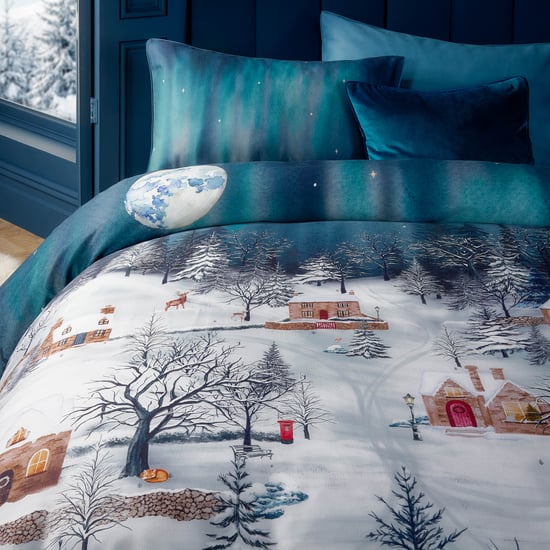 Paoletti Starlight 100% Cotton Duvet Cover Set - Image 2
