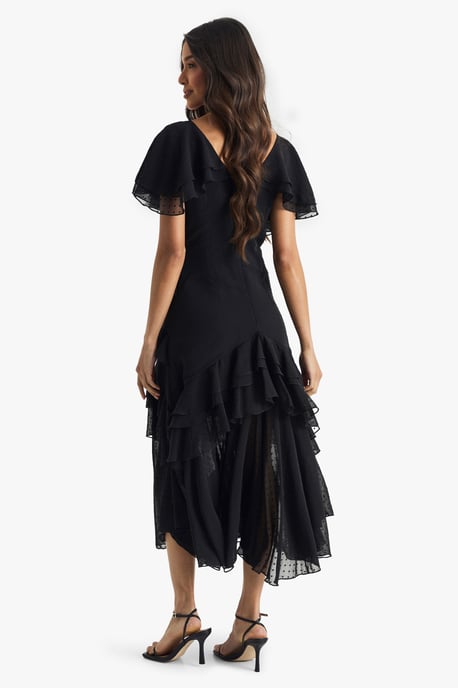 Dobby Frill Detail Maxi Dress - Image 2