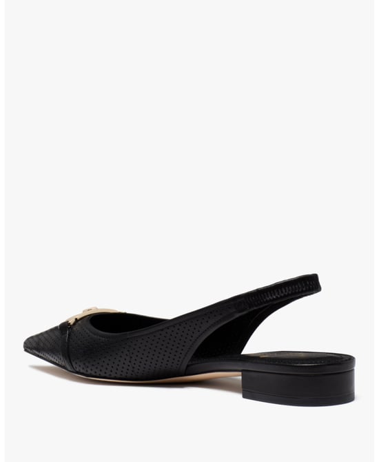 Hallie Perforated Leather Slingback Flat - Image 4