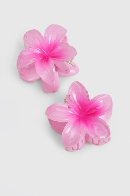 Small Flower Hair Clips 2 Pack - Image 2