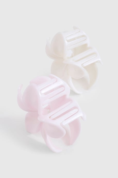 Marbled Large Flower Hair Clip 2 Pack - Image 3