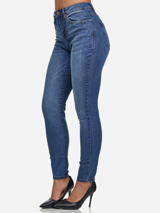 Tazzio Dames Skinny Fit Hoge Taille Jeans - Image 1