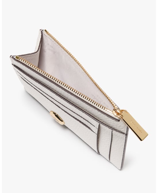 Kayla Pebbled Leather Large Slim Card Holder - Image 2